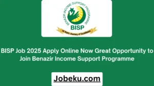 BISP Job 2025 Apply Online Now Great Opportunity to Join Benazir Income Support Programme