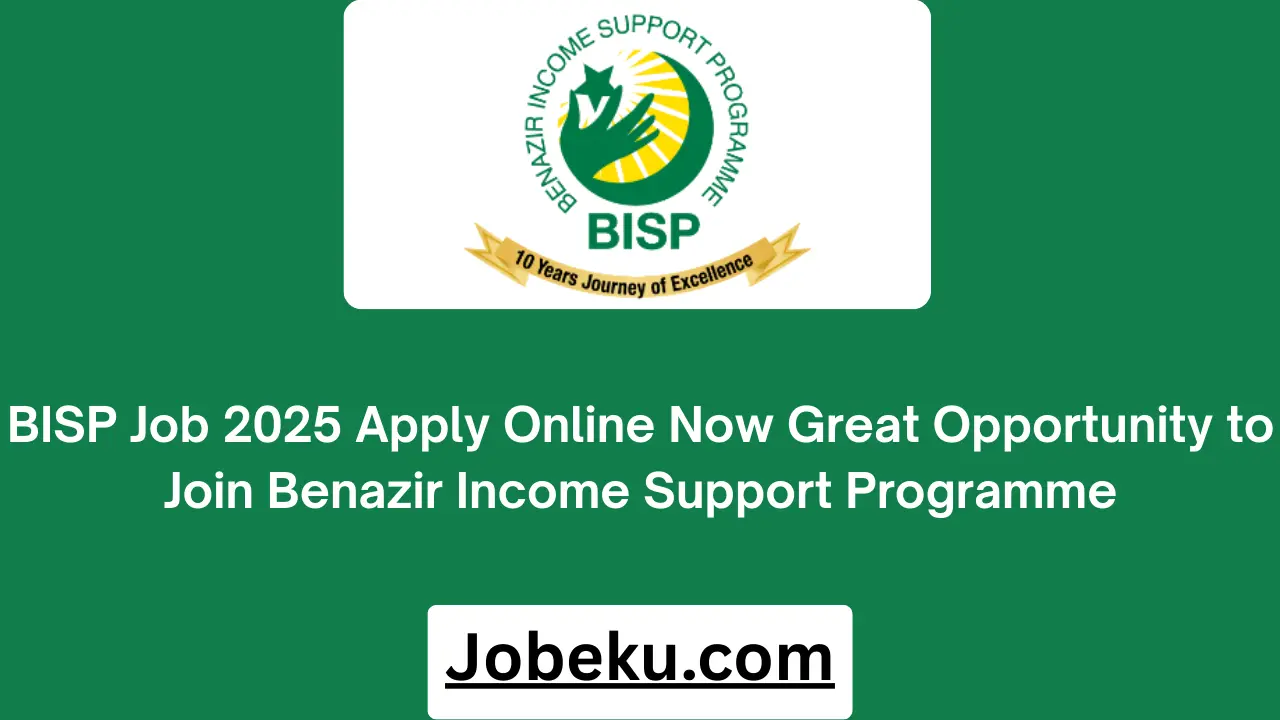 BISP Job 2025 Apply Online Now Great Opportunity to Join Benazir Income Support Programme